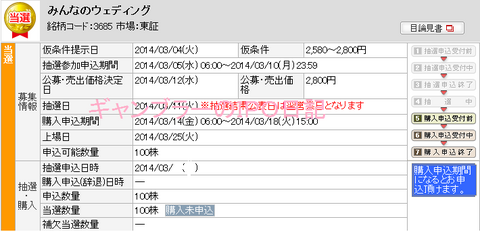 みんなのウェディング当選(野村HT).png
